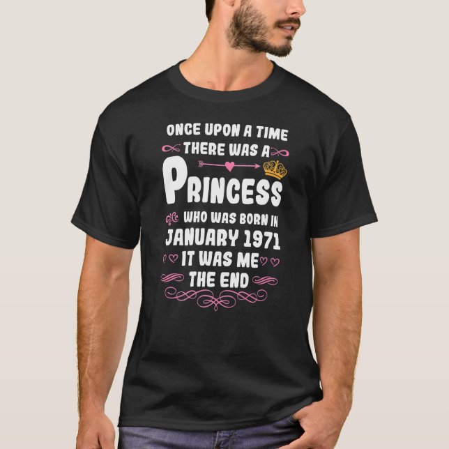 Camiseta Había una vez una princesa. Enero de 1977 (Anverso)