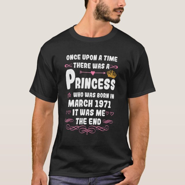 Camiseta Había una vez una princesa. Marzo de 1971 (Anverso)