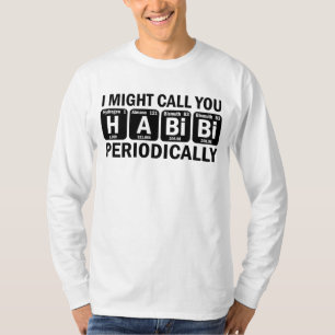 Camiseta Habibi árabe libanés palabra mi amor tabla periódi