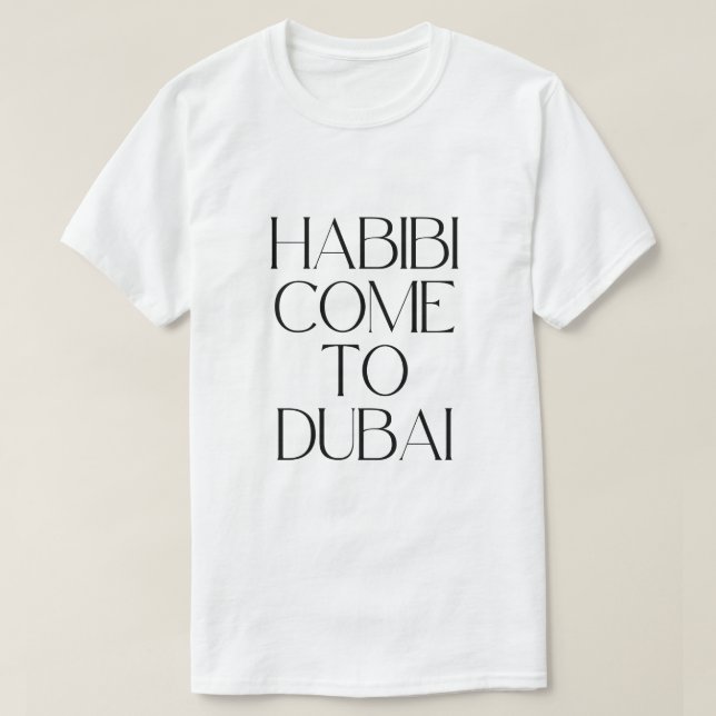 Camiseta Habibi ven a dubai emirates (Diseño del anverso)