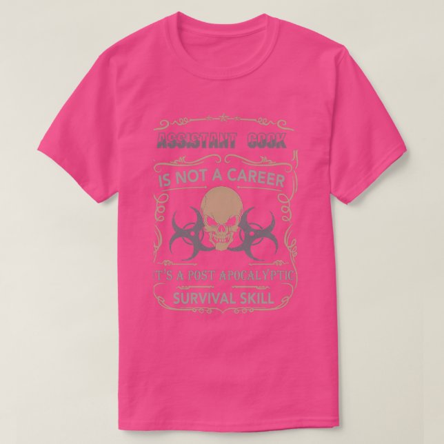 Camiseta habilidad de supervivencia de COOK ASSISTENTE (Diseño del anverso)