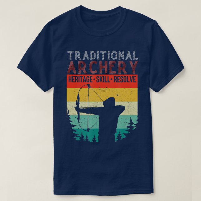 Camiseta Habilidad del patrimonio tradicional de tiro con a (Diseño del anverso)