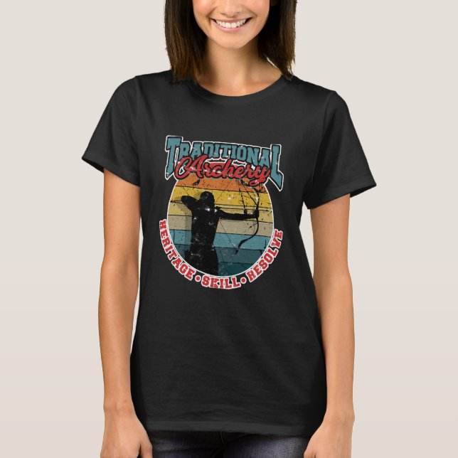 Camiseta Habilidad del patrimonio tradicional de tiro con a (Anverso)