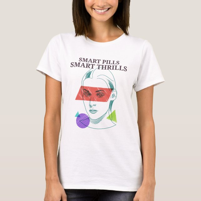 Camiseta Habilidades cognitivas de las píldoras inteligente (Anverso)