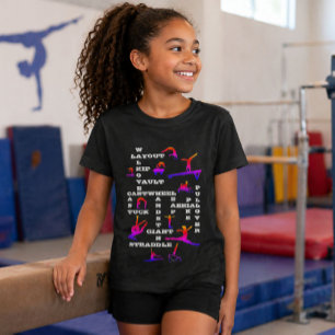 Camiseta Habilidades de Gimnasia Crucigrama Gimnasio Arcoír