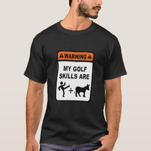 Camiseta Habilidades de golf Kick Donkey Clubs Ball Guay Fu