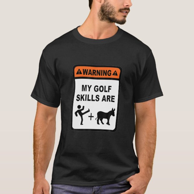 Camiseta Habilidades de golf Kick Donkey Clubs Ball Guay Fu (Anverso)