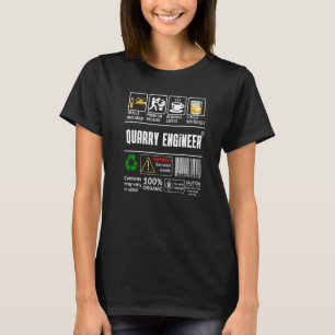 Camiseta Habilidades de ingeniero de canteras para resolver