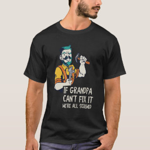 Camiseta Habilidades del abuelo masculino como mano de obra