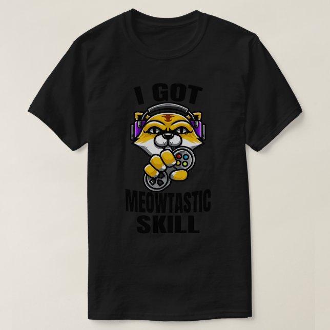 Camiseta Habilidades del gato (Diseño del anverso)