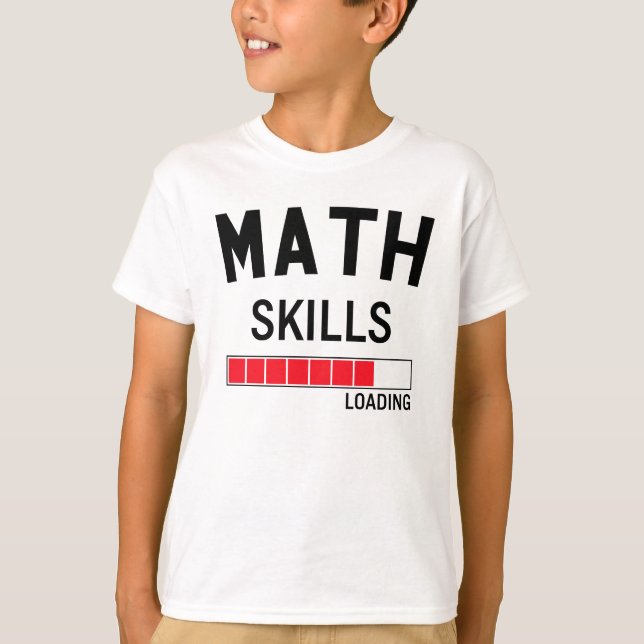 Camiseta Habilidades divertidas de la matemáticas que (Anverso)