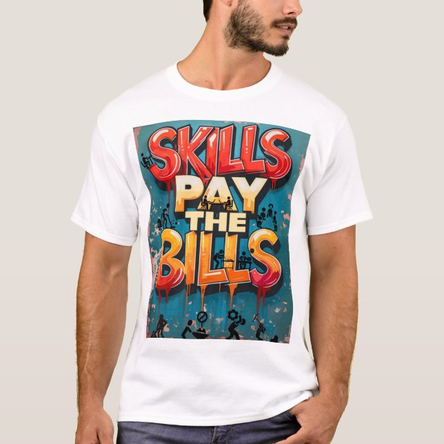 Camiseta habilidades que pagan las facturas (Anverso)