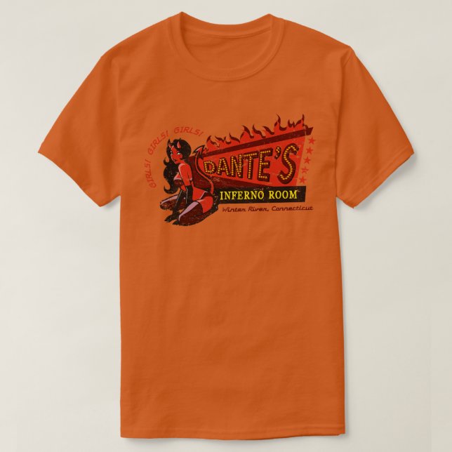 Camiseta Habitación Dantes Inferno (Diseño del anverso)