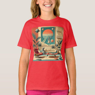Camiseta Habitación familiar de la era espacial de la Flori