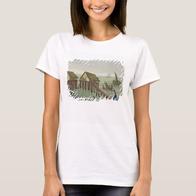 Camiseta Habitaciones de la tribu Papu, Rawak, placa 22 de (Anverso)