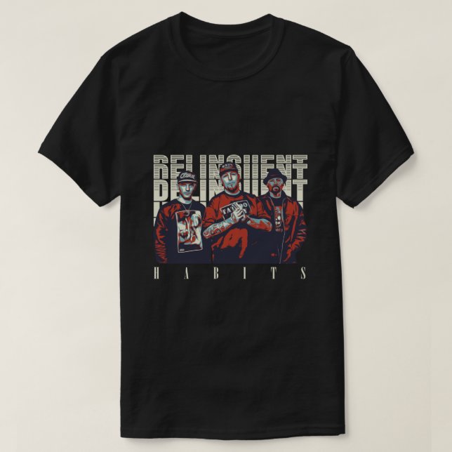 Camiseta Hábitos Delinquentes, Hábitos Delinquitos (Diseño del anverso)