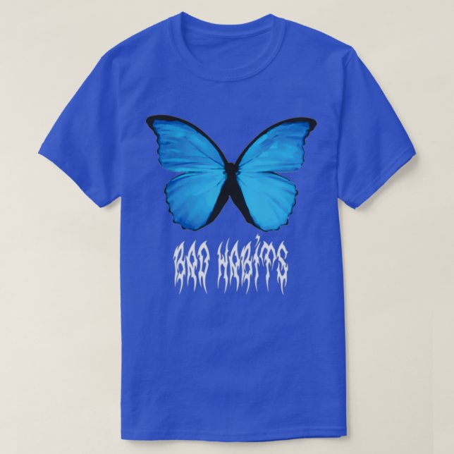 Camiseta Hábitos malos de la mariposa (Diseño del anverso)