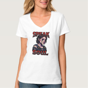 Camiseta Habla Alma Personaje Gráfico T- Gótico Melancólico
