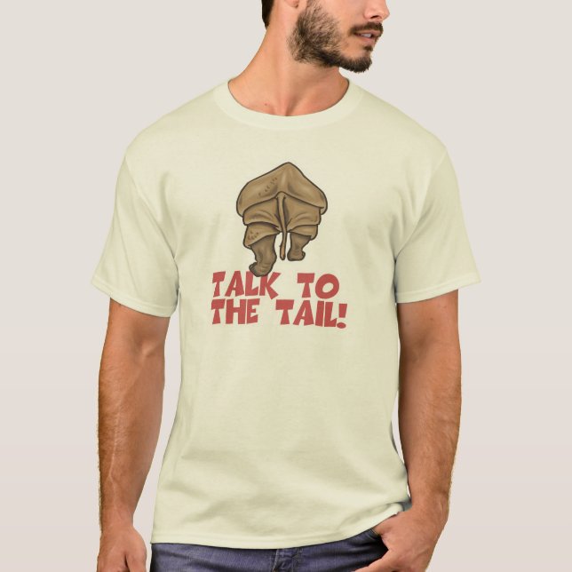 Camiseta Habla con el rinoceronte de cola (Anverso)