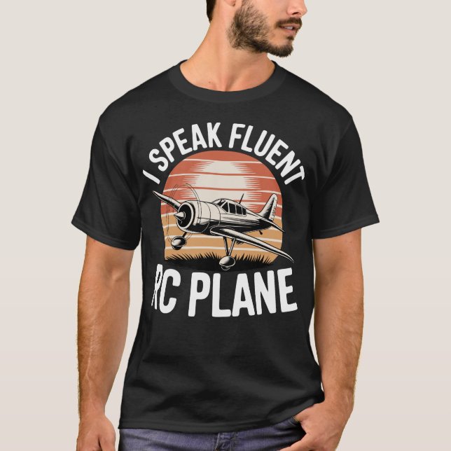 Camiseta Habla con Fluidez Avión Rc (Anverso)