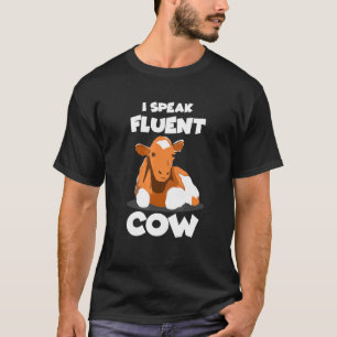 Camiseta Habla con fluidez la ropa de vaca arte ganadero va