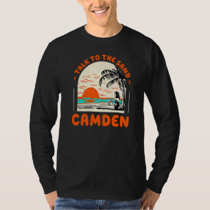 Camiseta Habla Con La Playa De Arena Camden Maine Ocean Sum