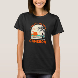 Camiseta Habla Con La Suma Del Océano De La Playa De Arena 