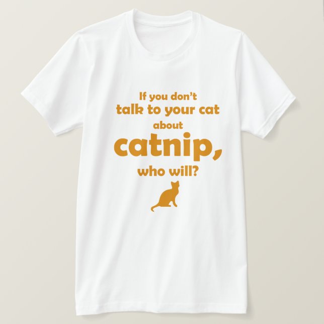 Camiseta "Habla con tu gato..." (Anverso del diseño)