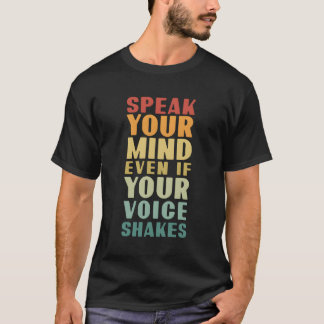 Camiseta Habla Tu Mente Incluso Si Tu Voz Sacude A Chris