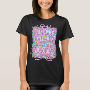 Camiseta Háblame de mi Jesús Co Floral Cristiana