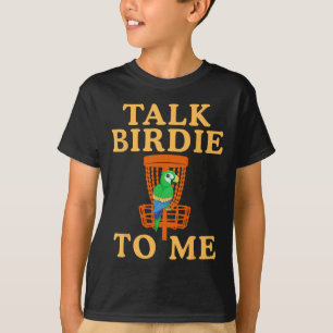 Camiseta Háblame de Pájaros Disc Golf Gráfico Divertido de