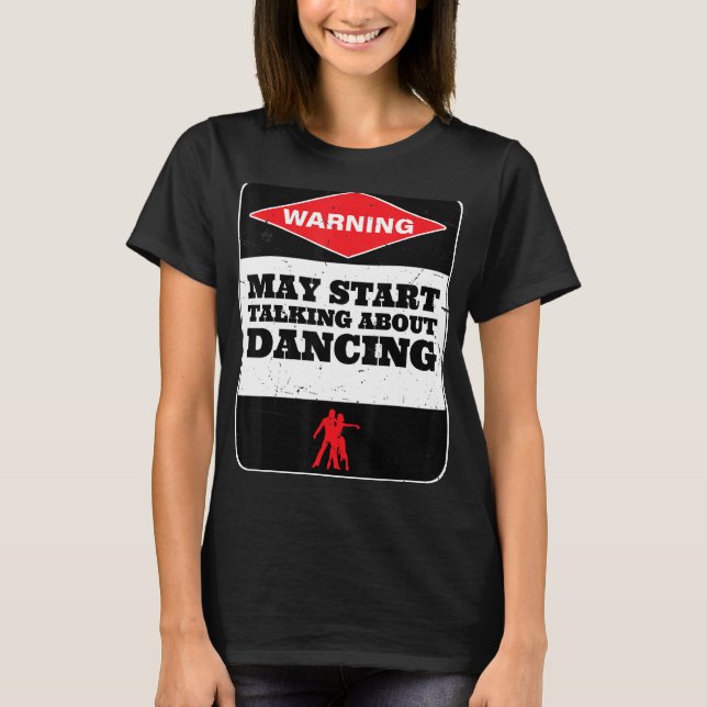 Camiseta Hablando de bailarinas de Foxtrot de ballet (Anverso)