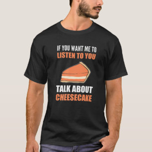 Camiseta Hablando de Cheesecake Funny Foodie Premium