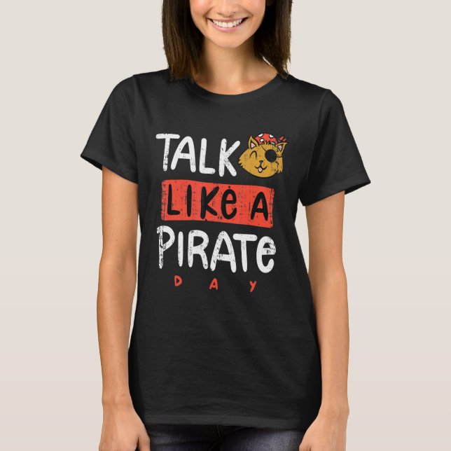 Camiseta Hablar como un día de piratas (Anverso)