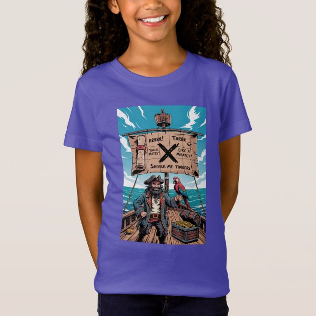 Camiseta Hablar como un día de piratas (Anverso)