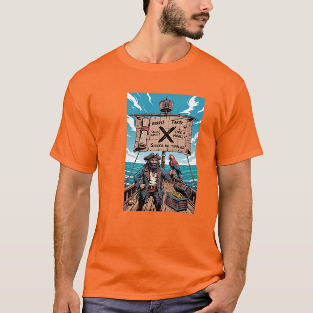 Camiseta Hablar como un día de piratas (Anverso)