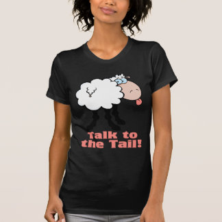 Camiseta hablar con la actitud de la cola oveja funky