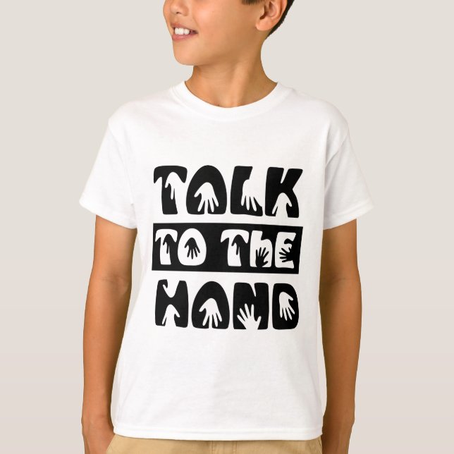 Camiseta Hablar Con La Mano (Anverso)