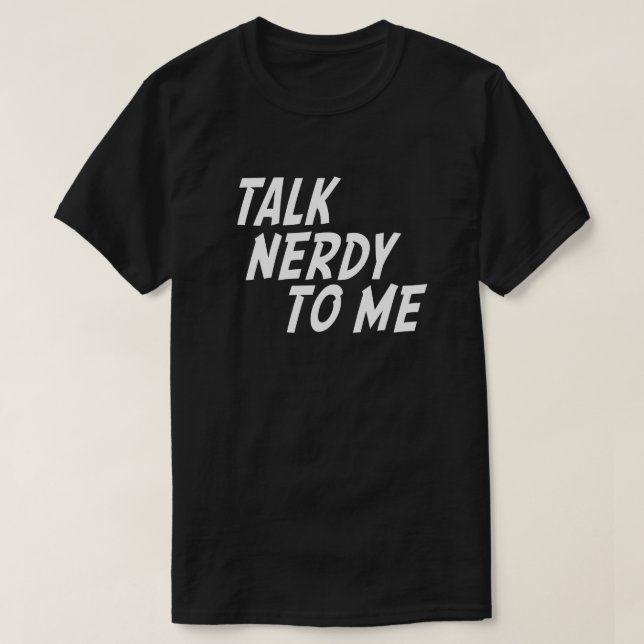 CAMISETA HABLAR CON NERDY (Diseño del anverso)