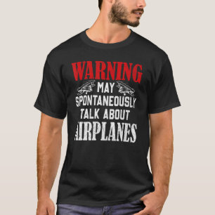 Camiseta Hablar De Aviones Piloto Y Aviación