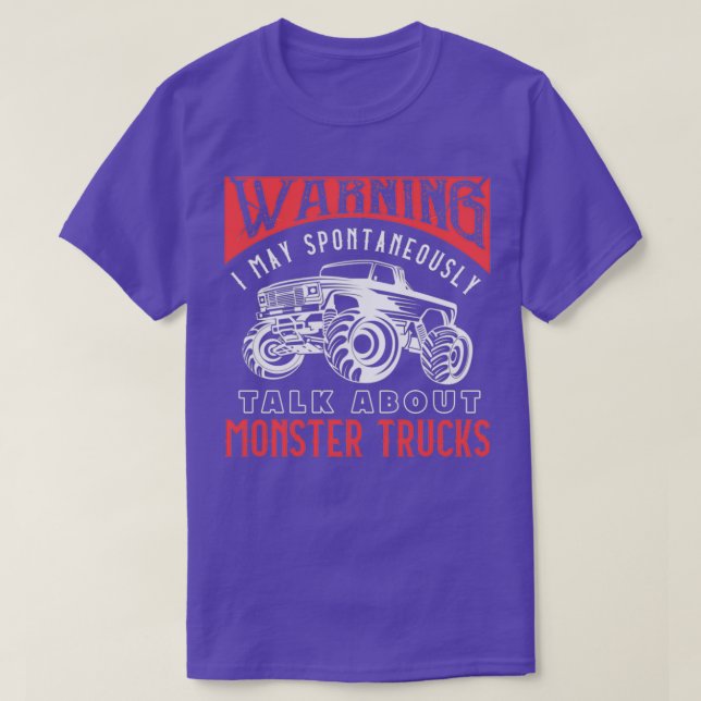 Camiseta Hablar de camiones monstruales (Diseño del anverso)