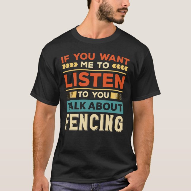 Camiseta Hablar de esgrima (Anverso)