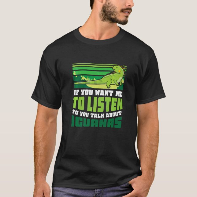 Camiseta Hablar de iguanas (Anverso)