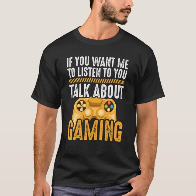 Camiseta Hablar de juegos de video son Brother Boys Gir (Anverso)