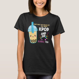 Camiseta hablar de kpop y sorp bubble tea Kpop merch