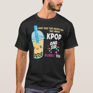 Camiseta hablar de kpop y sorp bubble tea Kpop merch