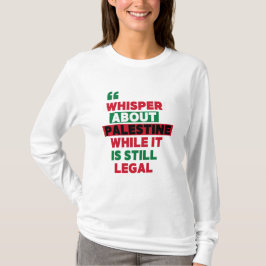 CAMISETA HABLAR DE LA COMERCIALIZACIÓN PALESTINA