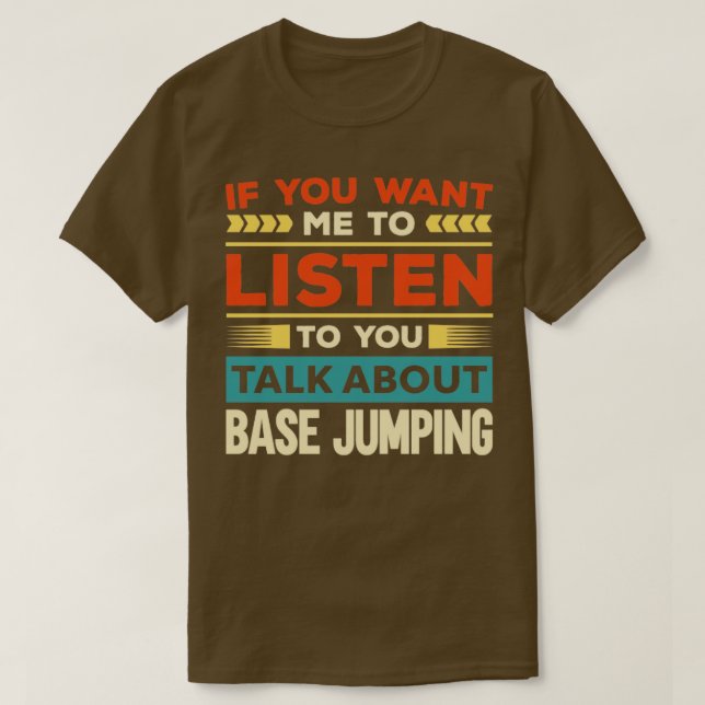 Camiseta Hablar de Salto Base1 (Diseño del anverso)