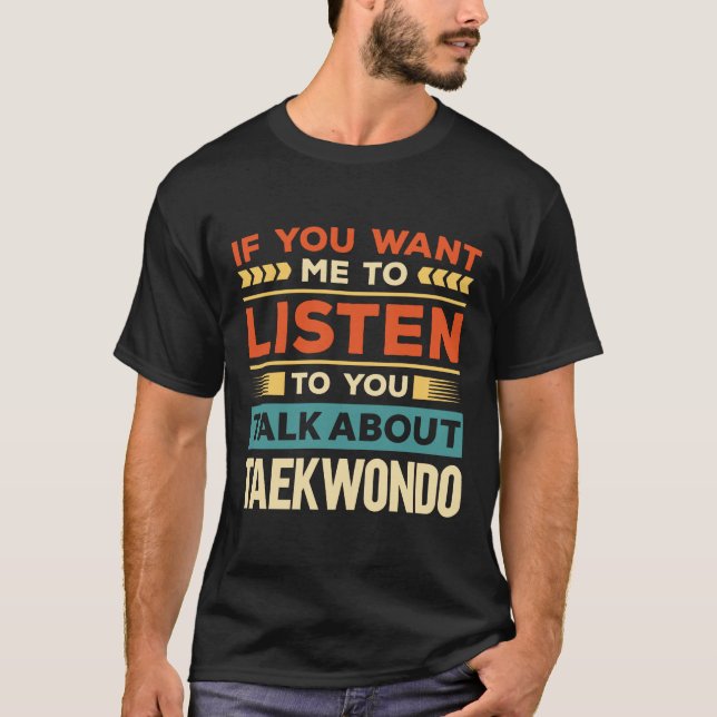 Camiseta Hablar de Taekwondo (Anverso)