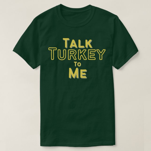 Camiseta Hablar de Turquía conmigo (Diseño del anverso)